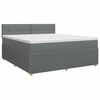 vidaXL Vedruvoodi madratsiga peaga Tumehall 140 x 190 cm kangas