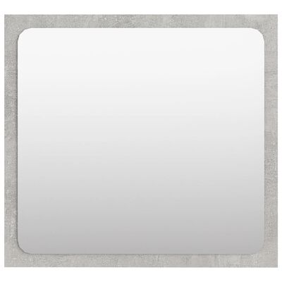 vidaXL vannitoa peegel, betoonhall, 40 x 1,5 x 37 cm, puitlaastplaat