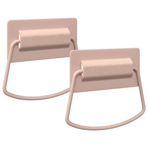vidaXL Kapi K&auml;epidemed 2 pcs Roosa 85 x 45 mm Metall