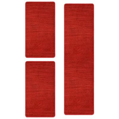 vidaXL magamistoa vaibad, kõrged narmad, 3 tk, punane