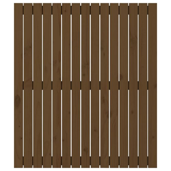 vidaXL seinale kinnitatav voodipeats, meepruun,95,5x3x110cm, m&auml;nnipuit