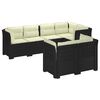 vidaXL 7-Kohaline Aia Sofa Padi Rattan V&auml;limus PP Antratsiit
