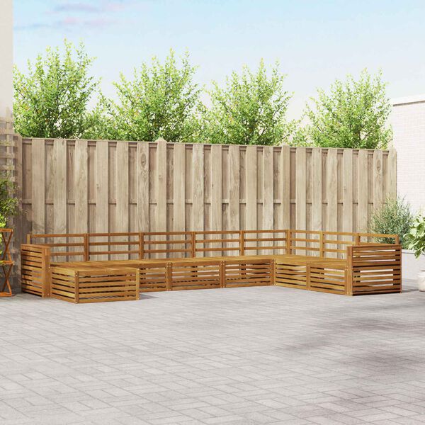 vidaXL Diivanikomplektid 8 pcs Neutraalne Tugev akatsiapuu