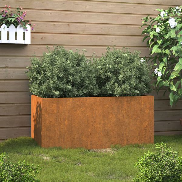 vidaXL taimekast, 62x30x29 cm, Corten teras