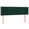 vidaXL voodipeats servadega, tumeroheline, 147x16x78/88 cm, samet