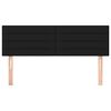vidaXL voodipeatsid, must, 144x5x78/88 cm, kangas