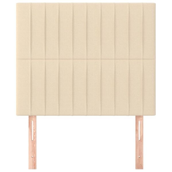 vidaXL peatsiplaat kreemjasvalge v&auml;rvi, 100 x 5 x 118/128 cm, kangas