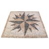 vidaXL Moosiikplaatide tuule muster Mitmev&auml;rviline 120 x 120 cm Marmor
