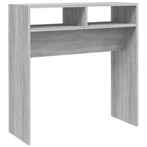 vidaXL konsoollaud, hall Sonoma tamm, 78 x 30 x 80 cm, tehispuit