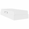 vidaXL Voodi hoiukohaga ja madratsiga madratsiga 2 pcs Valge Nahk