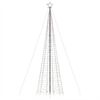vidaXL LED j&otilde;ulupuu naeltega, 1534 LEDi, v&auml;rviline, 500 cm