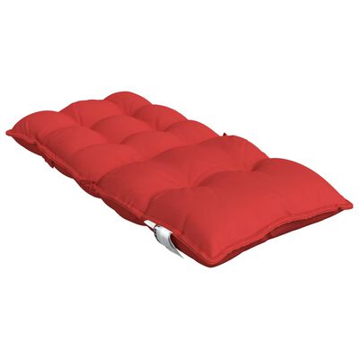 vidaXL madala seljatoega toolipadjad 2 tk, punane, oxford kangas