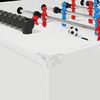 vidaXL Foosball laud Valge 125 x 60,5 x 80 cm Tehispuit