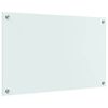 vidaXL Kögi Splashback Valge 80 x 50 cm karastatud klaas