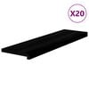 vidaXL trepiastmed 20 tk, pruunmust, 90x30x2 cm, tammepuit