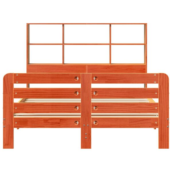 vidaXL voodiraam ilma madratsita, vahapruun, 150 x 200 cm, m&auml;nnipuit