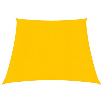 vidaXL päikesepuri 160 g/m², kollane, 3/4 x 3 m, HDPE