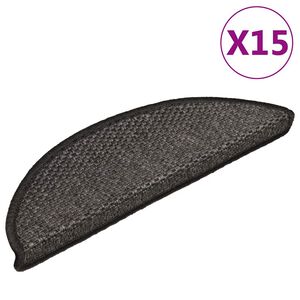 vidaXL isekleepuv trepivaip, 15 tk, 56x17x3 cm, antrasiithall