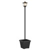 vidaXL P&auml;ikeseenergia lamp posti ja lillekastiga Must 32 x 32 x 158 cm