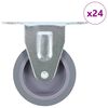 vidaXL 24 tk fikseeritud rattad 75 mm