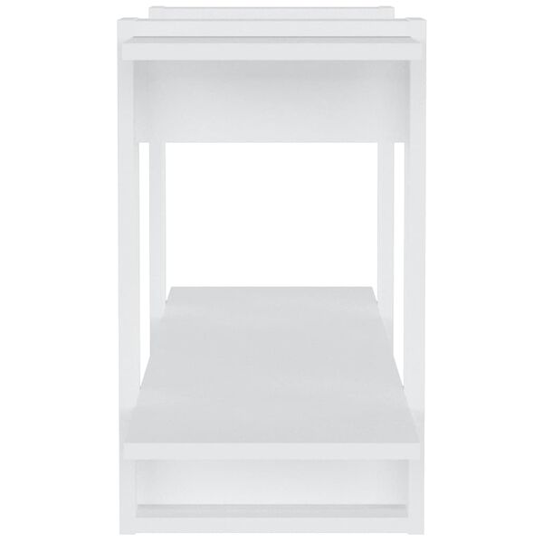 vidaXL raamatukapp, valge, 100x30x51 cm, tehispuit