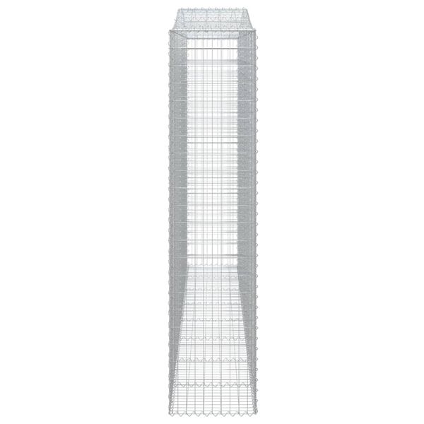vidaXL kaarekujuline gabioonkorv, 400x50x220/240 cm, tsingitud raud