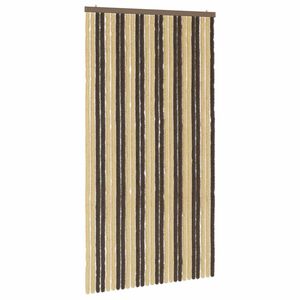 vidaXL S&auml;&auml;sev&otilde;rk Chenille Tumepruun ja Beez 118 x 220 cm 100% PP