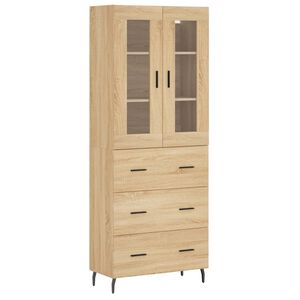 vidaXL k&otilde;rge kapp, Sonoma tamm, 69,5 x 34 x 180 cm, tehispuit