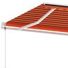 vidaXL iseseisev automaatne varikatus 400x300 cm oranž/pruun