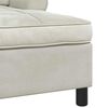 vidaXL Chaise Lounge padjaga cream 91 x 157 x 91 cm Samet