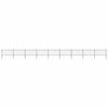vidaXL aiapiire odaotsaga, terasest, 1603,5 x 100 cm, must