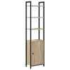 vidaXL Raamaturiiul Sonoma tamm 40 x 24 x 161 cm Tehispuit
