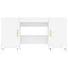 vidaXL kirjutuslaud, valge, 140 x 50 x 75 cm, tehispuit
