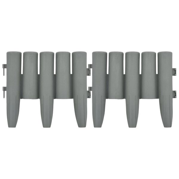 vidaXL murupiirded 36 tk hall 10 m PP