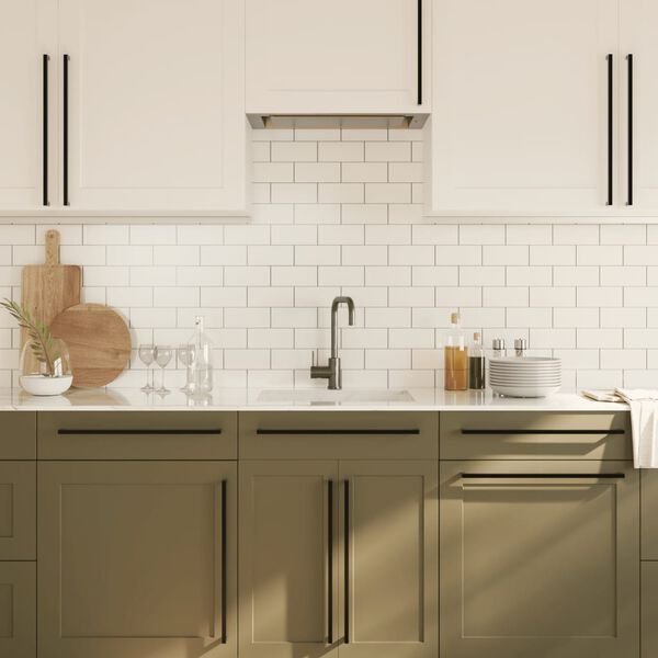 vidaXL kapi k&auml;epidemed 20 tk, must, 480 mm, roostevaba teras