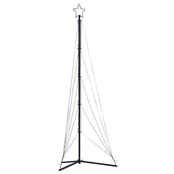 vidaXL LED jõulupuu, 525 LEDi, soe valge, 302 cm