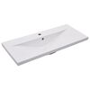 vidaXL sisseehitatud valamu, 91 x 39,5 x 18,5 cm, keraamiline, valge