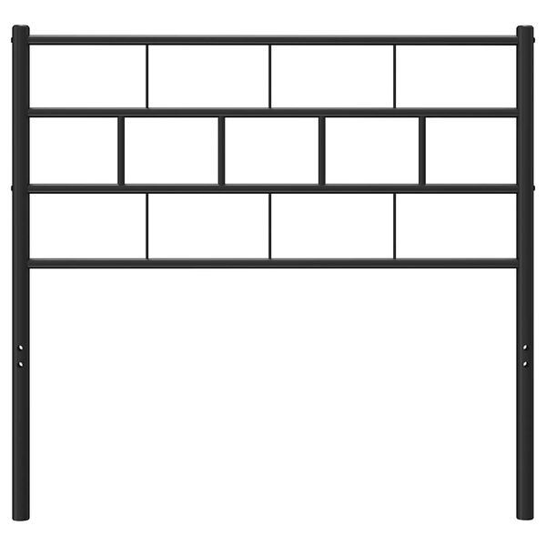 vidaXL metallist vahetatav voodipeats, must, 75 cm