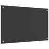 vidaXL Kögi Splashback Tumehall 80 x 50 x 0,6 cm karastatud klaas