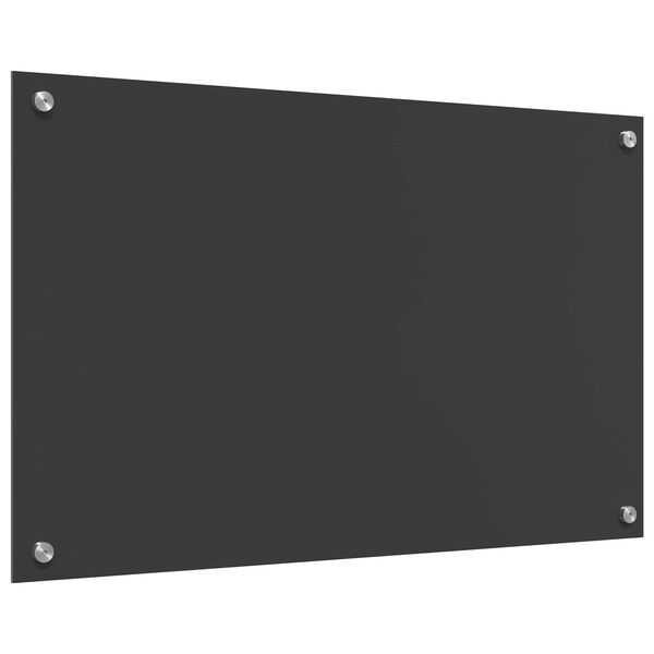 vidaXL Kögi Splashback Tumehall 80 x 50 x 0,6 cm karastatud klaas