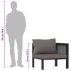 vidaXL nurgadiivani osa vasaku käetoega, polürotang, antratsiithall
