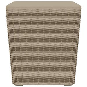 vidaXL eemaldatava pealisplaadiga aialaud, helepruun, pol&uuml;prop&uuml;leen