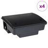 vidaXL hiirel&otilde;ksud 4 tk mustad 23 x 19 x 9,5 cm
