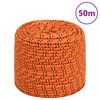 vidaXL paadik&ouml;is, oranž, 6 mm, 50 m, pol&uuml;prop&uuml;leen