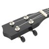 vidaXL sopran ukulele komplekt kotiga lastele must 21"