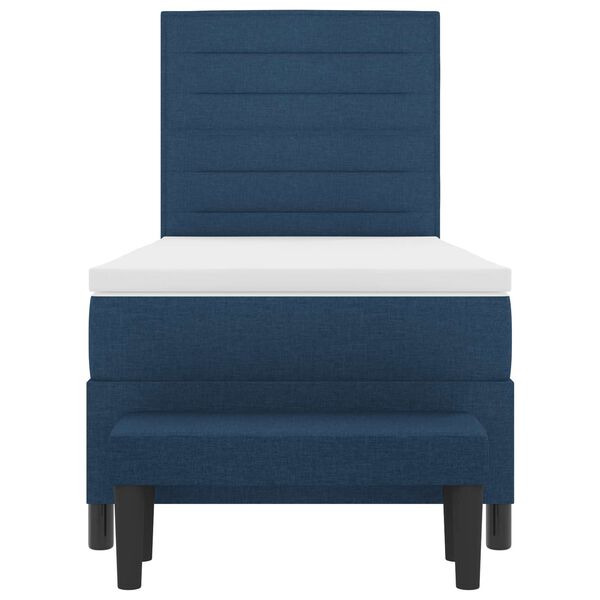 vidaXL Karbi vedrumadrats madratsiga peaga Sinine 90 x 190 cm kangas