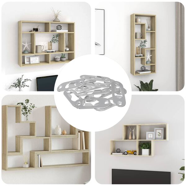 vidaXL V&otilde;tmeaugu Riputus 12 pcs H&otilde;bedane 45 x 16 x 3.5 mm Raud