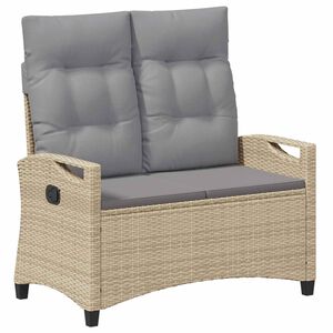 vidaXL Aiapink Beež ja heledhall 105 x 60 x 112 cm Teras ja pol&uuml;ester