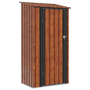 vidaXL Aiakujud Pruun 103 x 74 x 200 cm Metall
