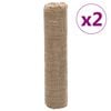 vidaXL džuudist rullid 2 tk, 0,5x50 m, 100% džuut 200 gsm